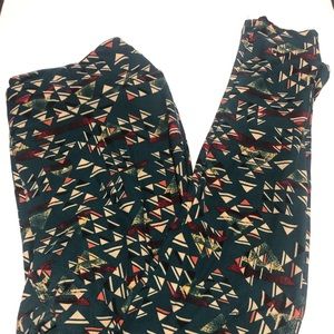 Lularoe Geometric Green Leggings